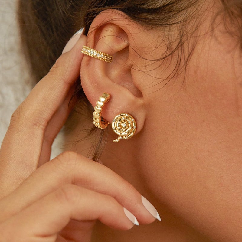 MYEARS Women Ear Cuff Earring Gold Non Pierced Ear Cartilage Clip on Wrap Hoop 14K Gold Filled Tiny Boho Beach Simple Minimalist Delicate Handmade Hypoallergenic Jewelry Gift-Sold as Single/Pair - Image 5